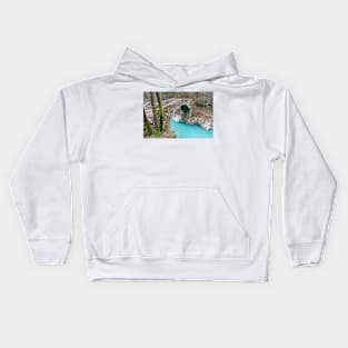 Napoleon Bridge in Slovenia Kids Hoodie